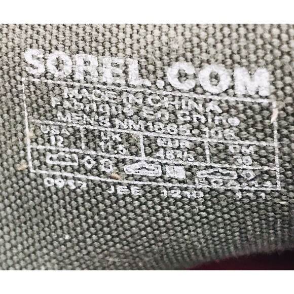 Sorel Sentry Chukka Canvas Rubber Toe Sneaker Men's 12 Lace Up Hi Top Boot Shoes - Picture 9 of 13